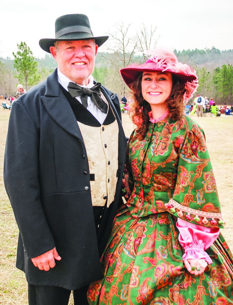 Jim and Victoria Jacks – father and daughter – have been involved with the Aiken reenactment for twenty years.