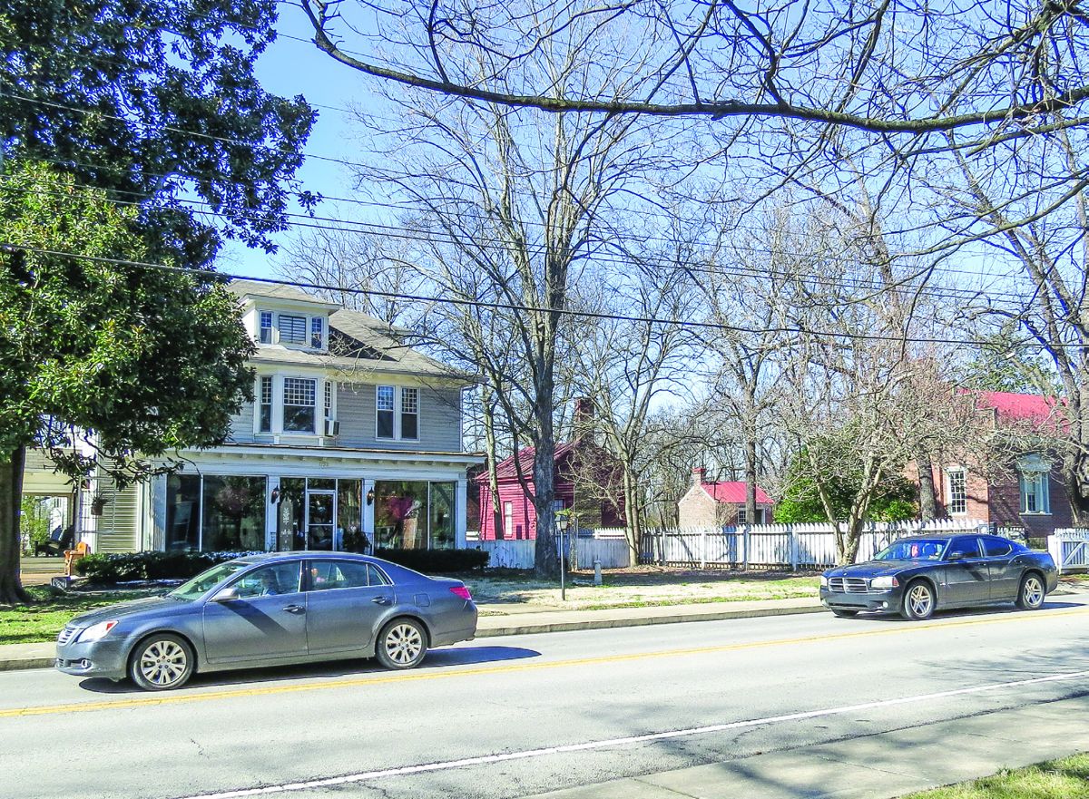 The recently purchased Lovell property, left, is close to the Carter House at right. (Gregory L. Wade)