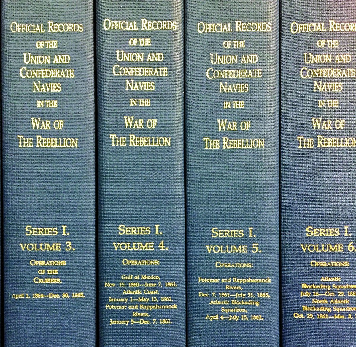 Official Records of the Union and Confederate Navies in the War of the Rebellion.