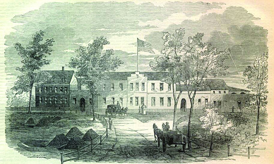 Washington Arsenal during the US Civil War-era (pre-explosion June (Library of Congress)