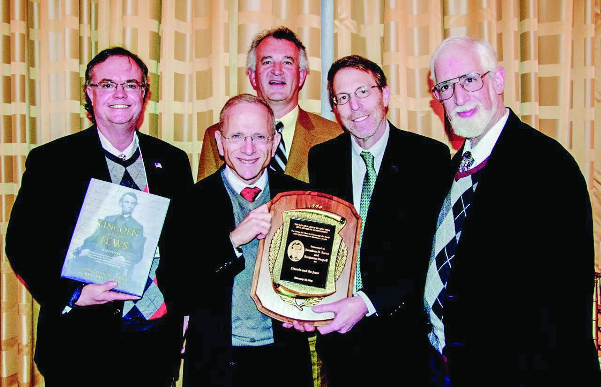 From Left to Right: Frank McKenna, LGNY; Dr. Jonathan D. Sarna; John Bodnar, LGNY; Benjamin