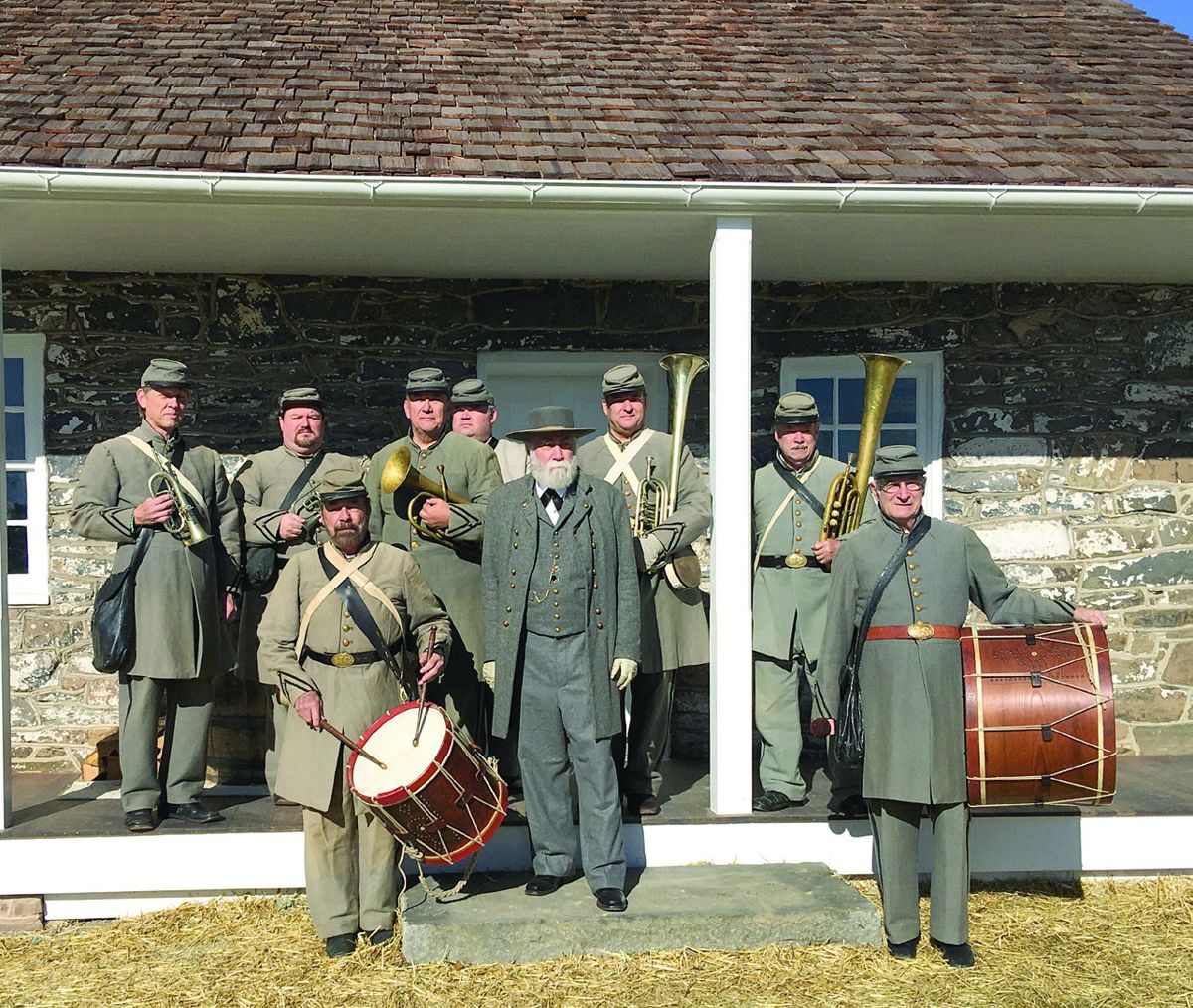 26th NC Band Jeff Stockham, Frank Gorecki, Garman Bowers, Jari Villanueva, Chris Stockslager, General Lee (Frank Orlando), Roy Coates, Dana Schoppert and Mark Elrod.