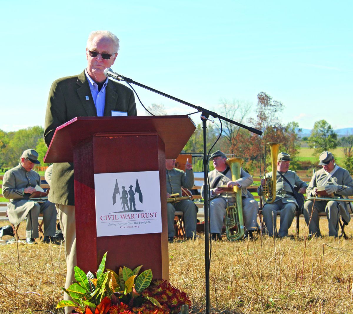 Jim Lighthizer, President of Civil War Trusts, was one of the speakers at this historic event.