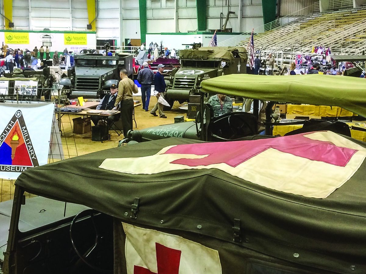 Two chapters of the Military Vehicles Preservation Association displayed WWII cannons, trucks, jeeps and half-tracks which were enjoyed by