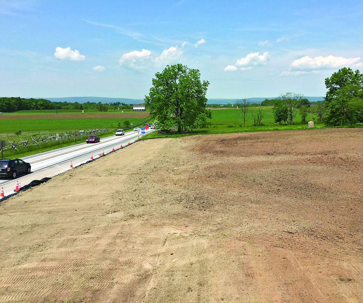 The Civil War Trust is restoring the landscape to reflect Lee’s Headquarters appearance on July 1, 1863. The modern structures adjacent to his headquarters have been removed. (Civil War Trust)