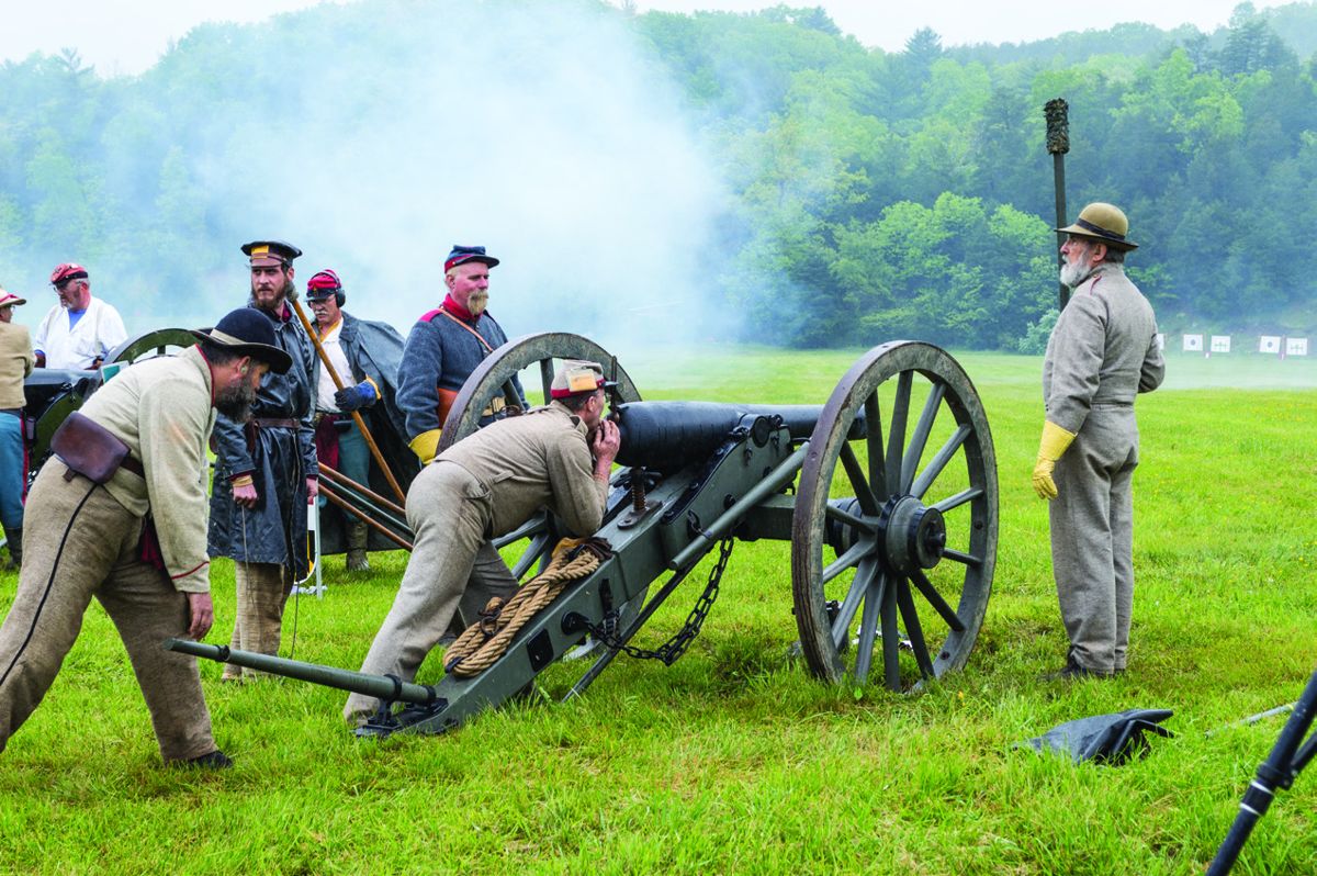 Cannon crews consist of no less than six registered and qualified artillery crew members and each has a specific responsibility in serving the piece.