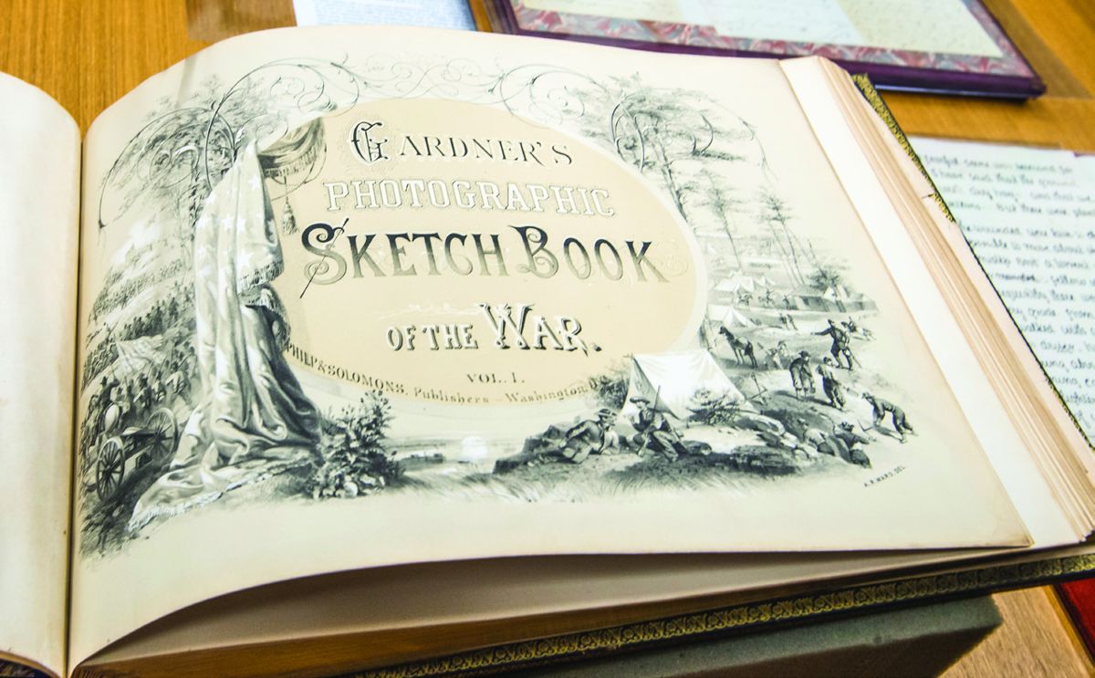 The title page of Alexander Gardner’s Photographic Sketch Book of the War, Volume 1.