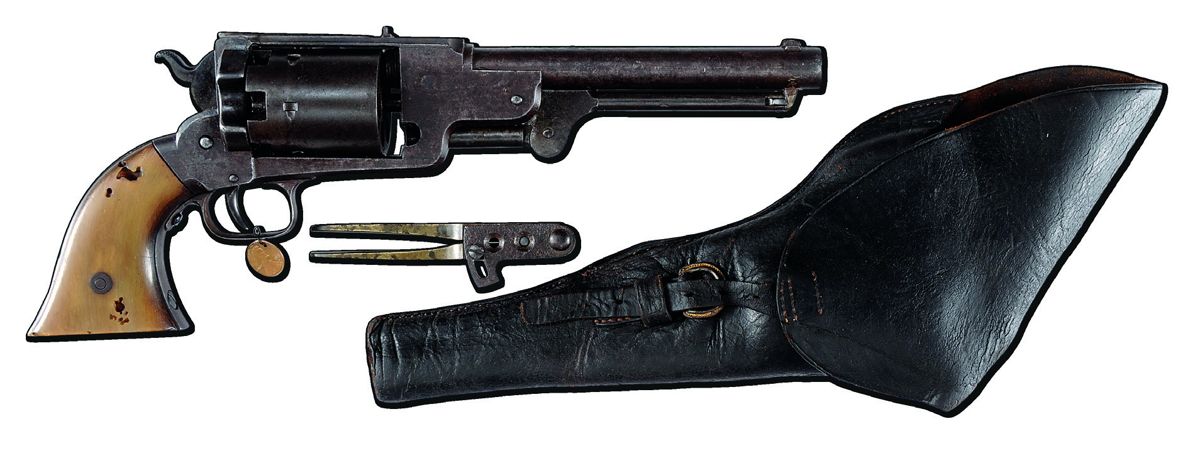 Sold in our March 2016 Auction: “Sisterdale Texas” Dragoon Army Revolver. Only Example Known to Exist. (Don and Kathlee Bryan Collection) (est. $150,000-250,000)