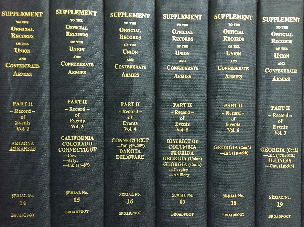 Supplement To The Official Records Of The Union And Confederate Armies.