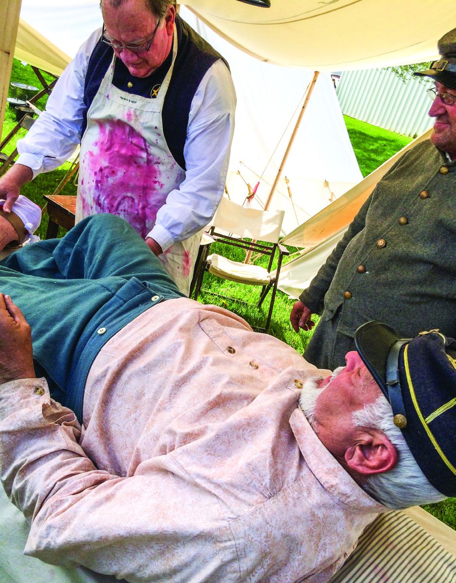 Society of Civil War Surgeons demonstrated a Civil War field hospital living history program.