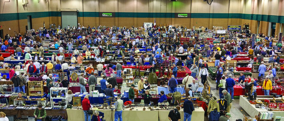 Dealers and collectors from all over the country filled 500 tables packed full of memorabilia with a special emphasis on firearms and edged weapons. This has become one of the top shows in the country according to Show Chairman Mike Kent, who also sponsors the Franklin Civil War Show and the Capital of the Confederacy Civil War Show in Richmond. (Jack Melton)