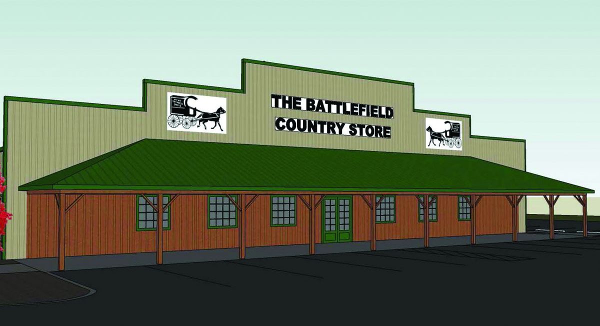 Developer’s rendition of the country store to be built across Route 3 from Chancellorsville battleground.