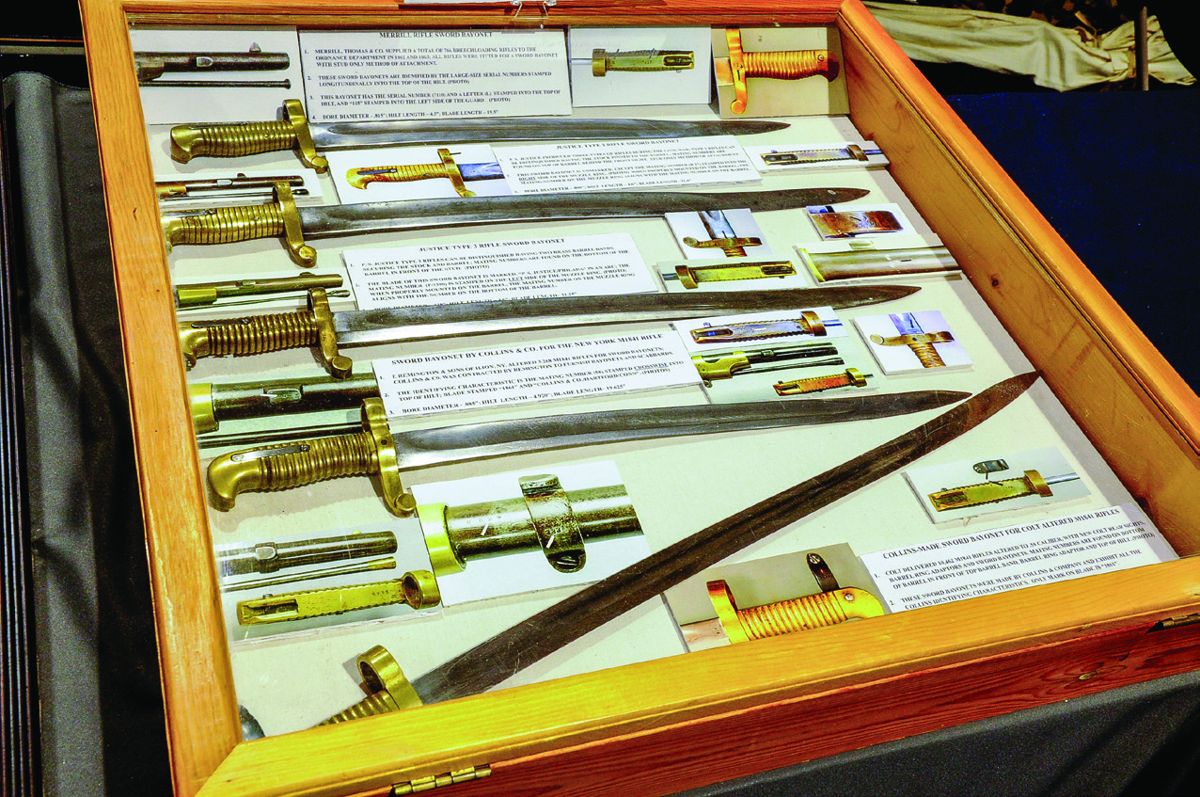 Paul Johnson’s display, “Identifying U.S. Bayonets by Method of Attachment”, won a Judges Choice Award.