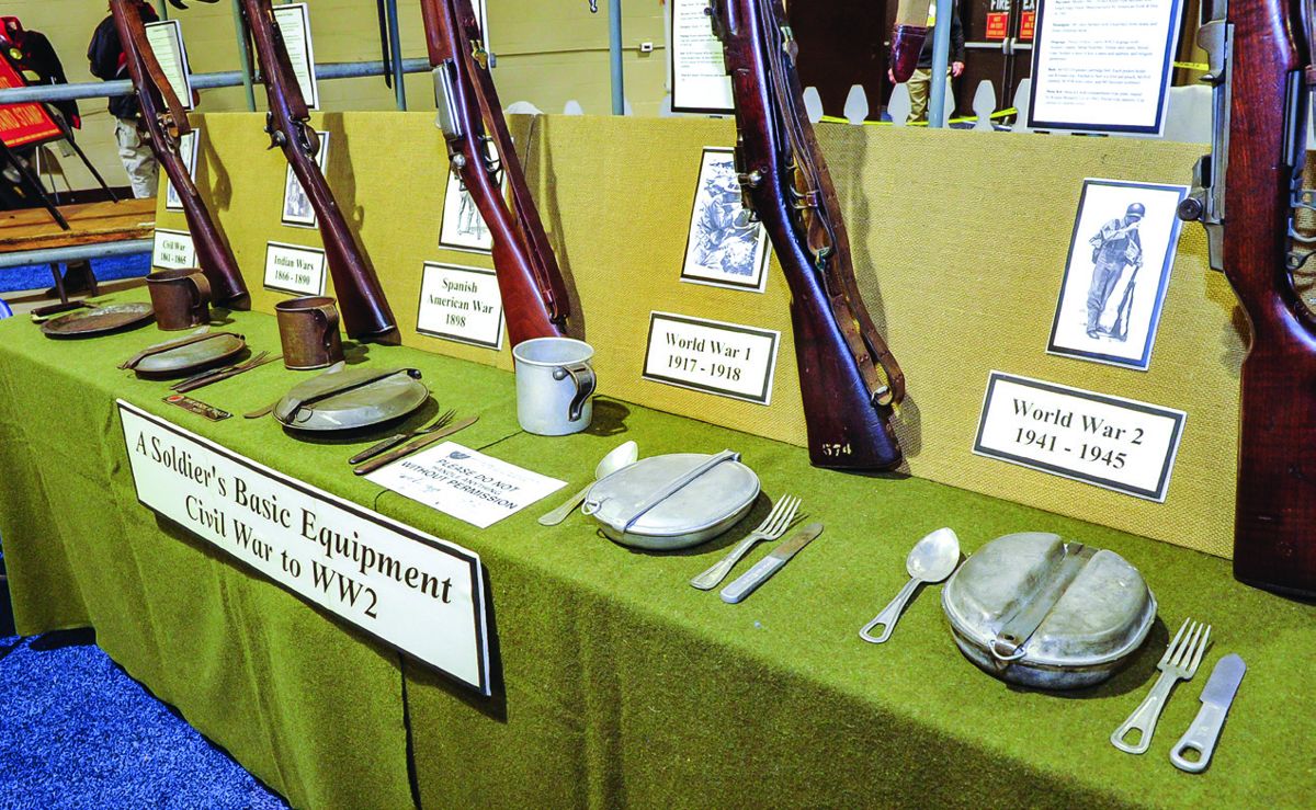 Harold Hopp’s display, “A Soldier’s Basic Equipment Civil War to WWII”, won him a Judges Choice Award.