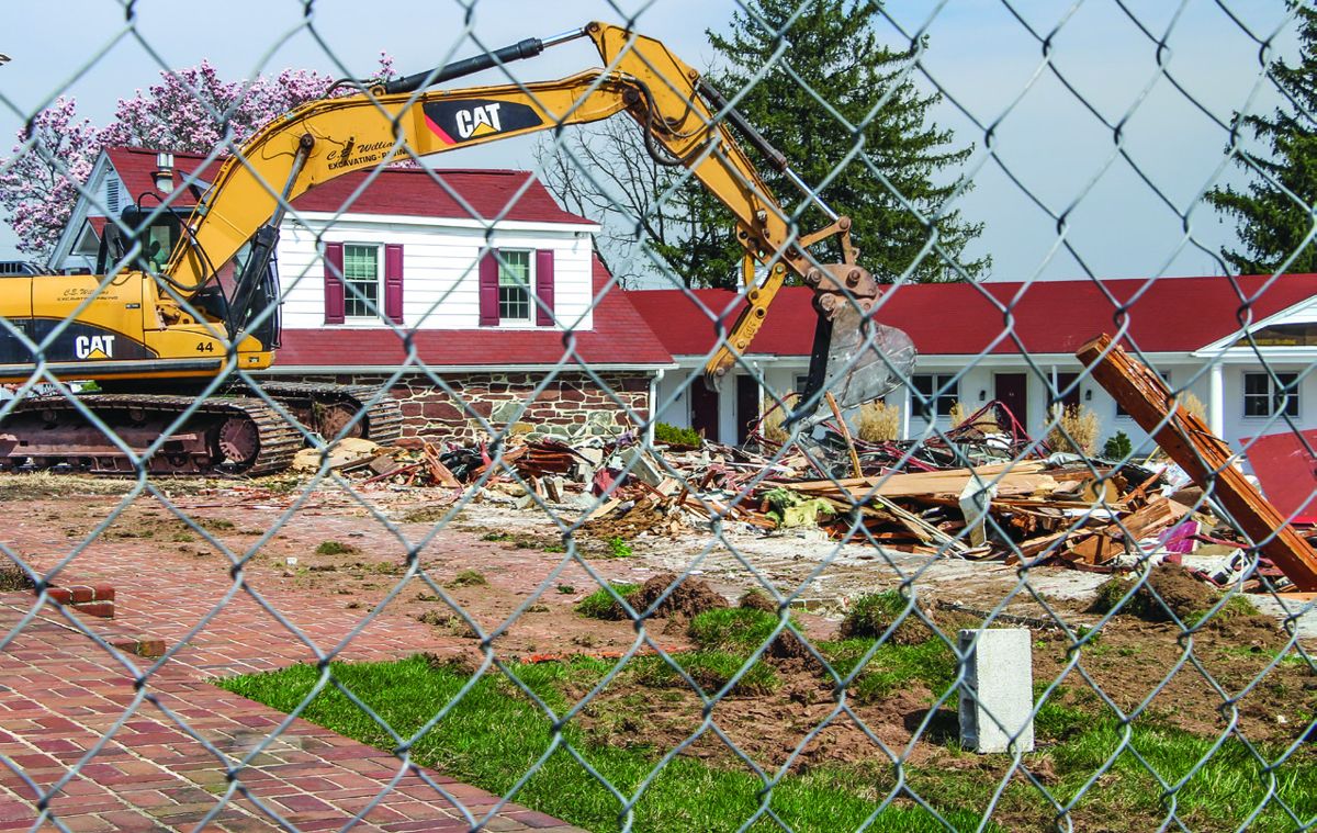 Demolition Begins At Gettysburg Lee’s Headquarters Site — lead photograph from the original article