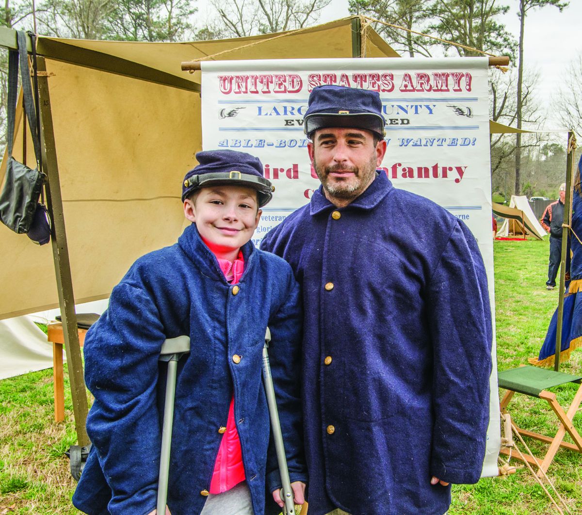 Michaeyla Nadeau and her father Mike Nadeau. Michaeyla’s maternal ancestor was Thomas Stone, a signer of the Declaration of Independence.