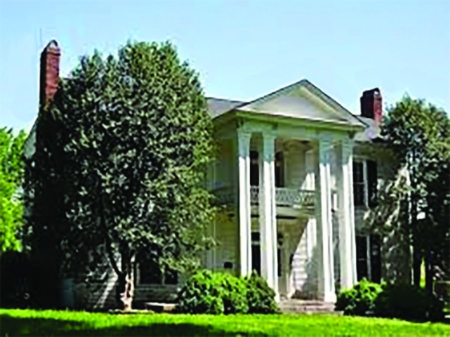 Historic two-story Joseph Wilson House before the devastating fire.