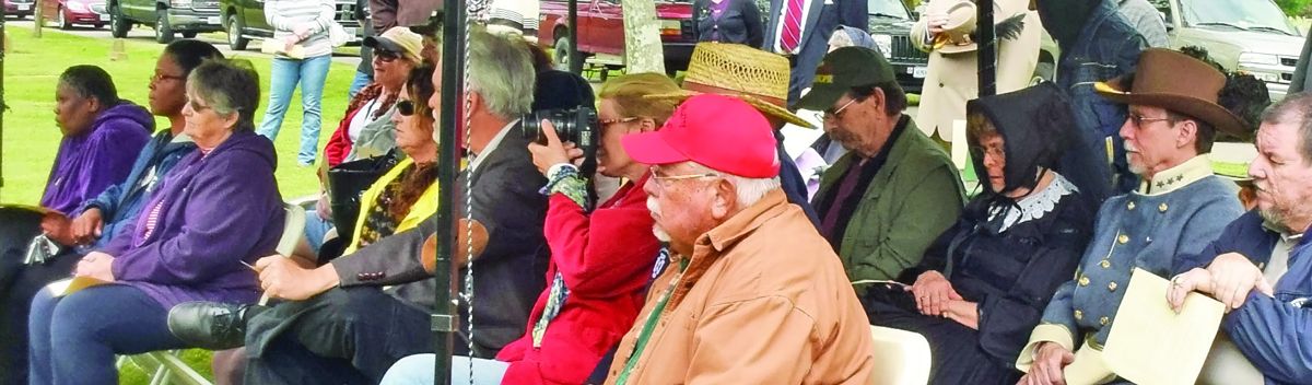 Scores of people attended the dedication ceremony to honor General Lee’s revered cook and body servant.