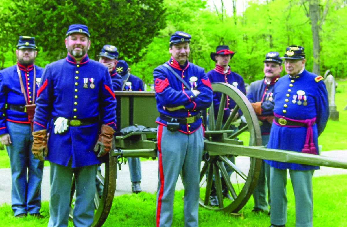 Union artillerist representing Mulligan’s Battery, Illinois SVR.