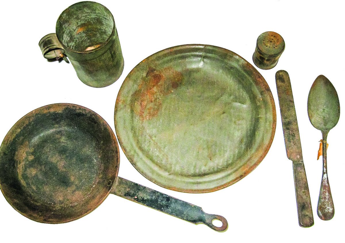 Misc. relics from carpenter’s chest.