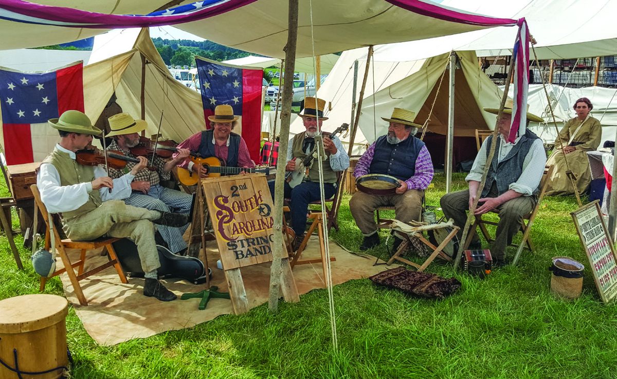 The 2nd South Carolina String Band not only played for Annual Gettysburg Reenactment Reenactors Dance they also entertained the spectators through out the weekend.