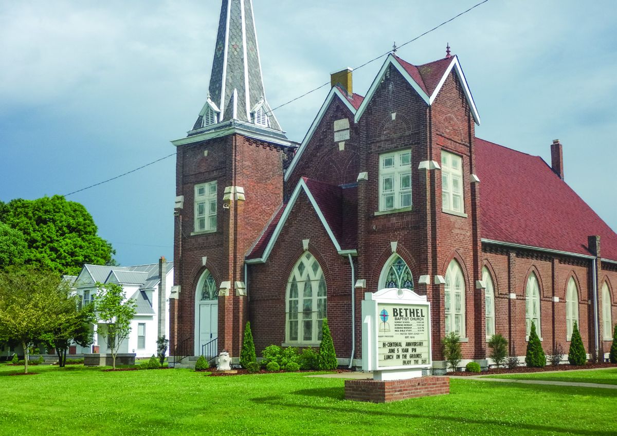 Bethel Baptist built on the site of Jefferson Davis’s birth. (All photos by Gregory L. Wade)