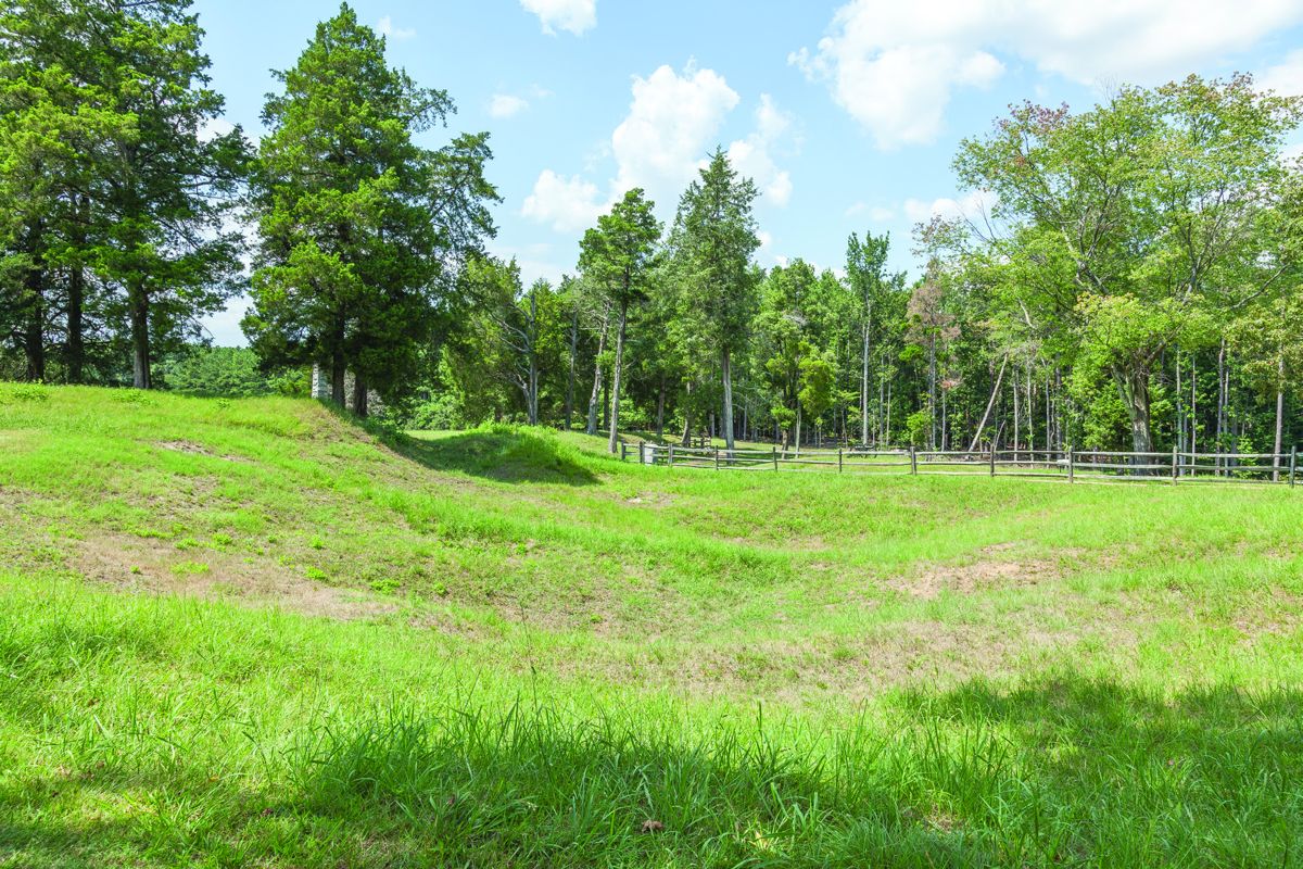 The Crater at Petersburg National Battlefield Park.