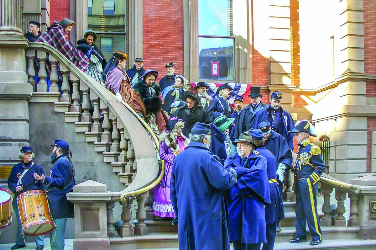 Civilian reenactors were well represented at the Lincoln Day (Photos by Joe Bordonaro)