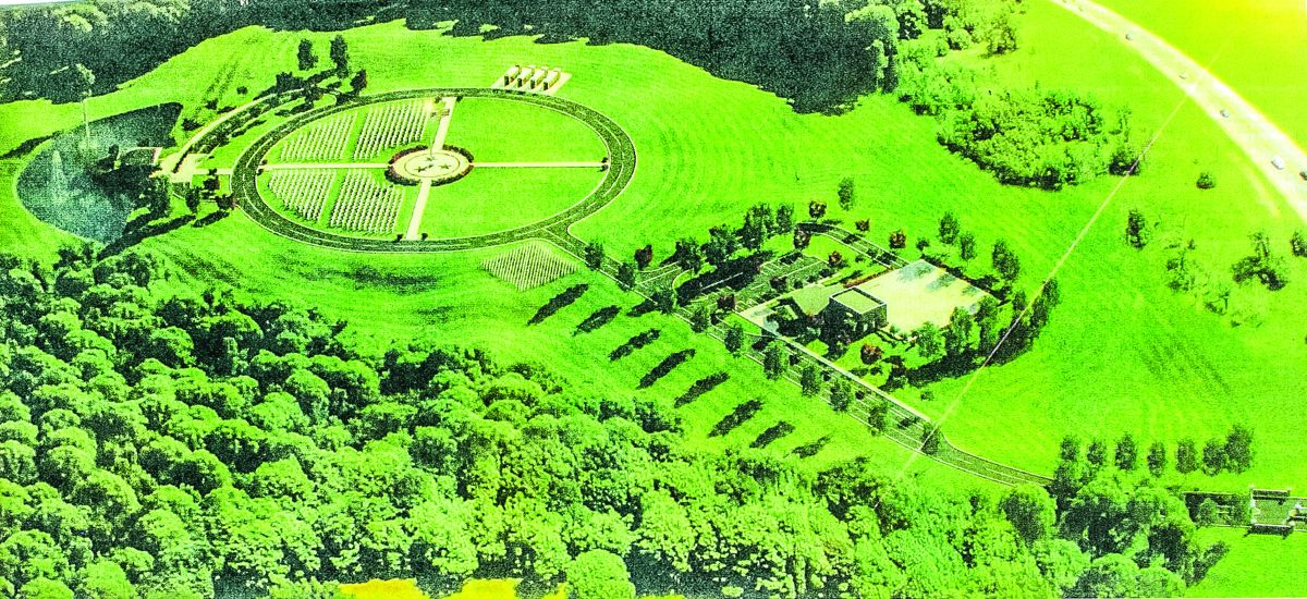 Artists rendering of the new cemetery next to the Parkers Crossroads battlefield. Courtesy Kimberly Parker, Tennessee State Veterans Cemetery-Parker’s Crossroads steering committee.