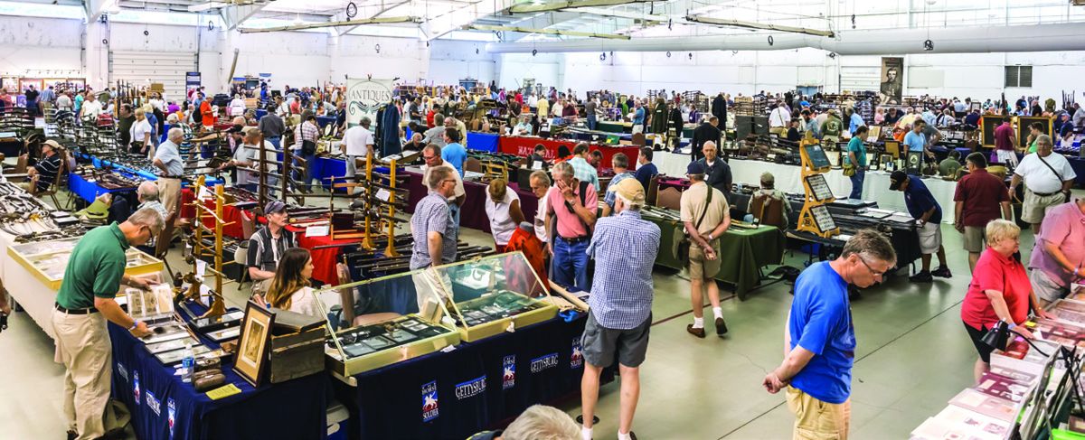 Almost 330 tables full of Civil War collectibles were at the show.