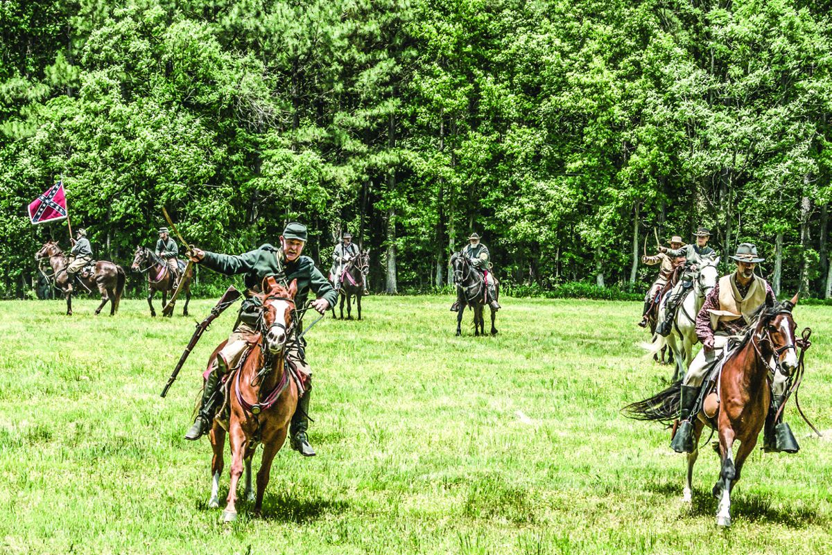 The 13th Va. Cavalry attacked the entrenched Union defenders.