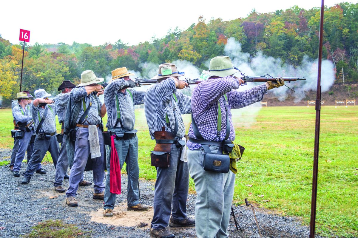 Tropical storm Nate didn’t deter the 5th Virginia Infantry during the musket match. Over 100 teams braved the storm.