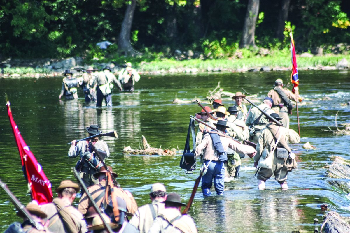 A.P. Hill Marchers Crossing the Potomac River at Botelor’s