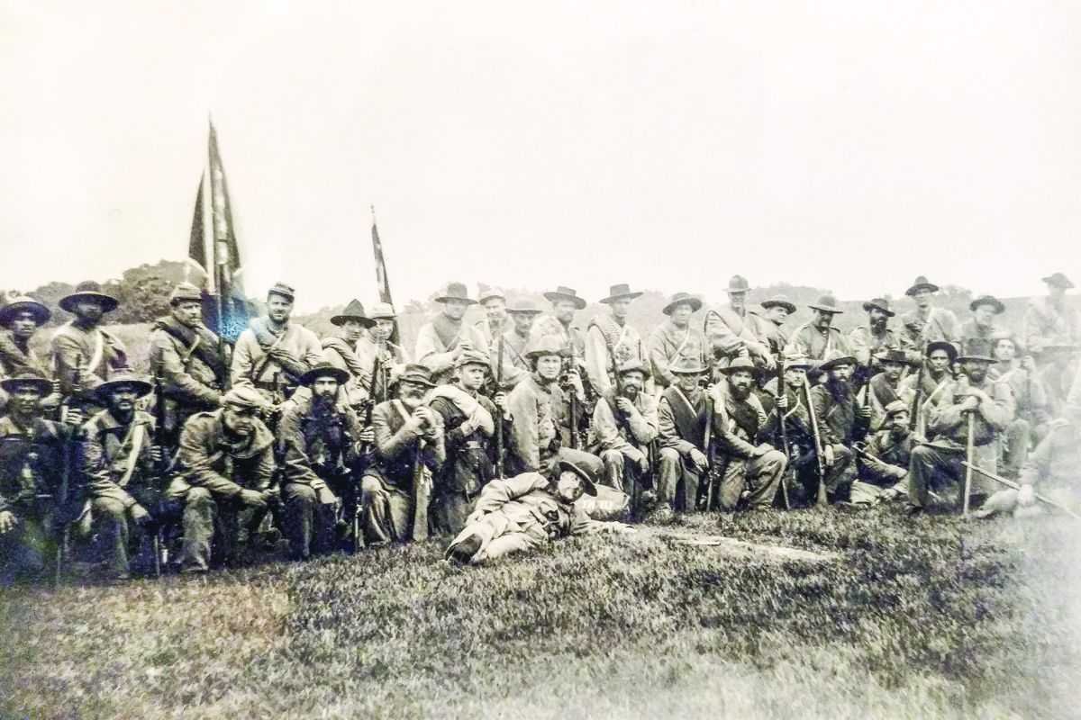 A.P. Hill Marchers at the Finish Line, Sept. 16, 2017. Wet plate image by Dave S. Wilson.
