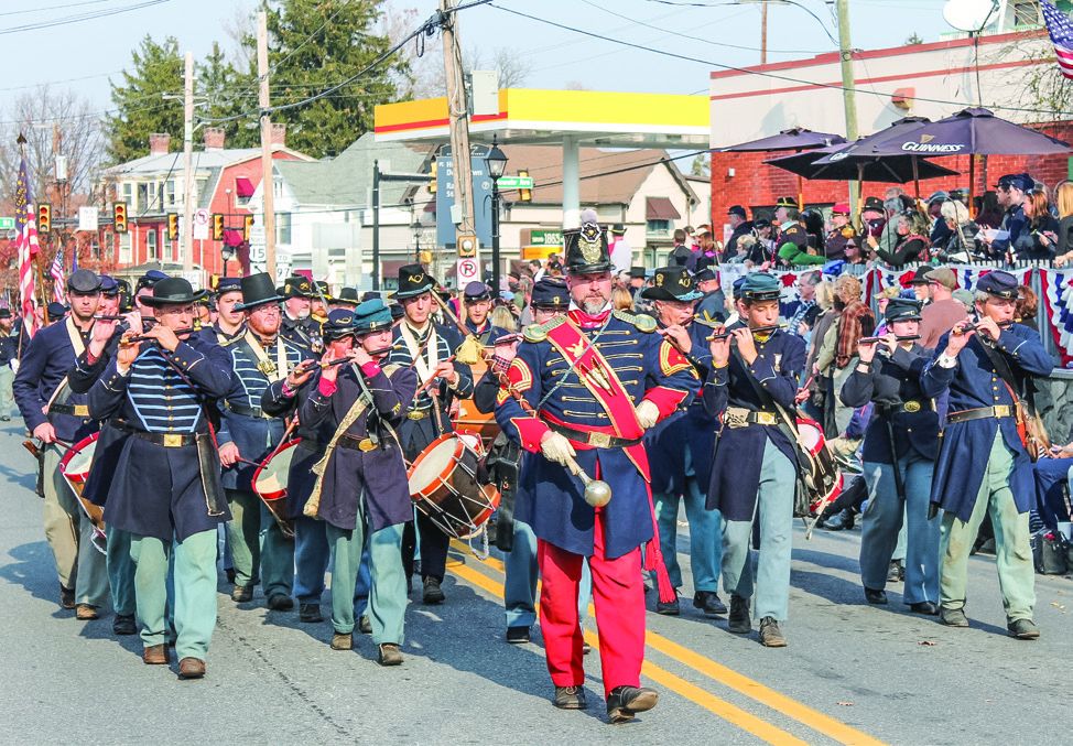 A Union band played during the parade.