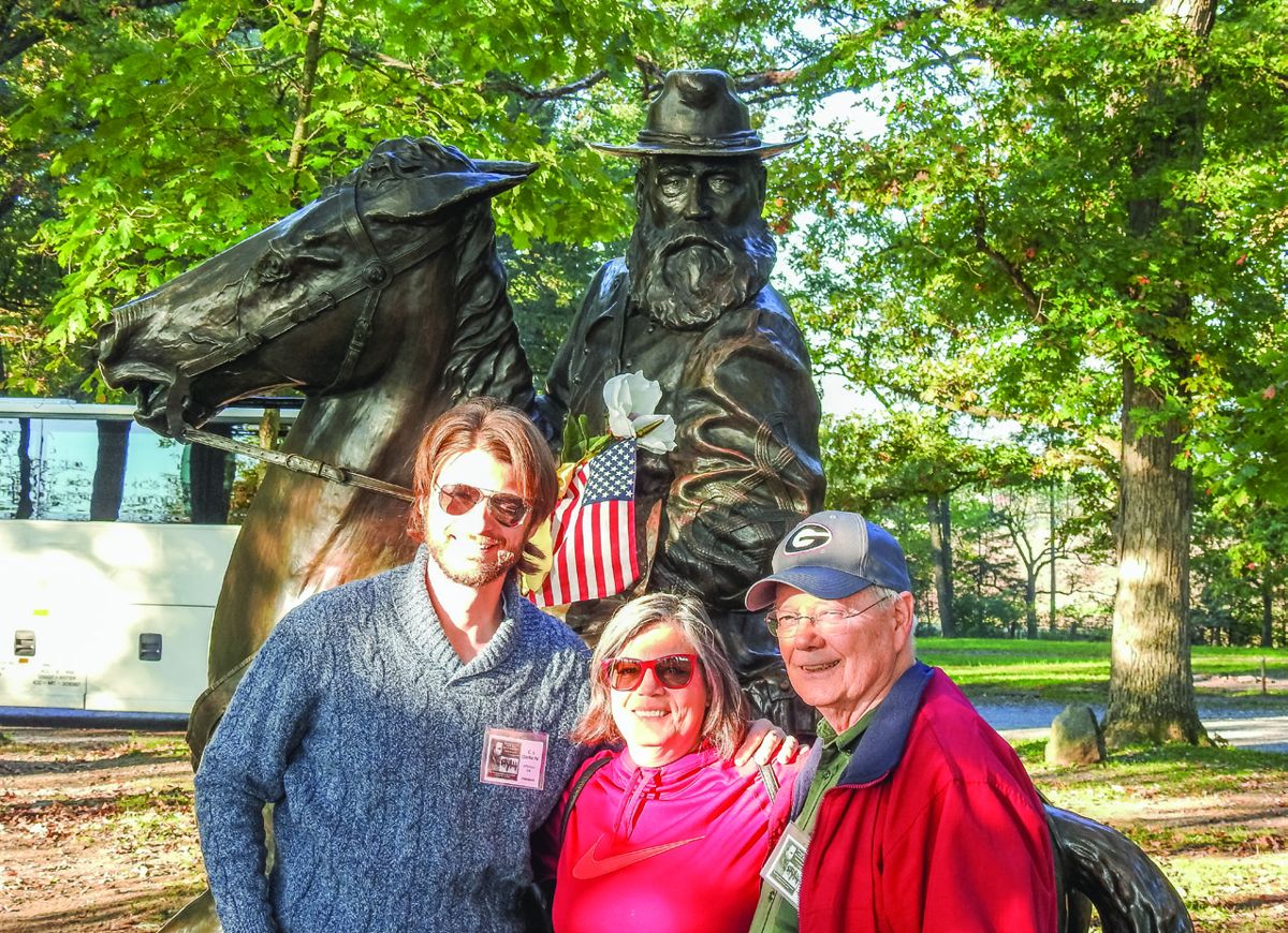 The Movers and shakers of the Longstreet Society, C.J. Clark president, Maria Lagonia, and longtime president Richard