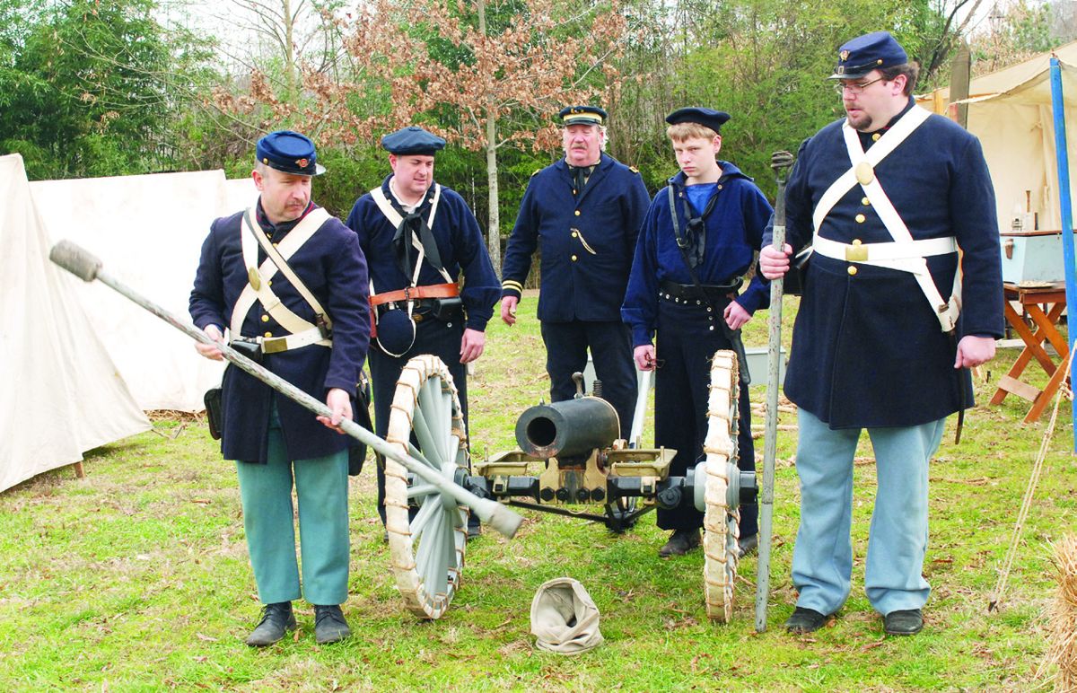 NHLA’s gun crew depicted a landing party from the Civil War era gunboat U.S.S. Aroostook during their award-winning demonstration. Their weapon of choice was a replica of a naval boat howitzer.