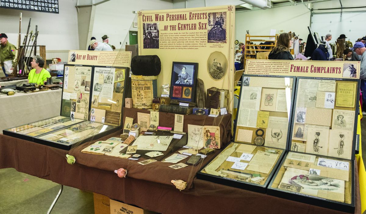 Elizabeth Topping’s display “Civil War Effects of the Gentler Sex” won Most Educational award.