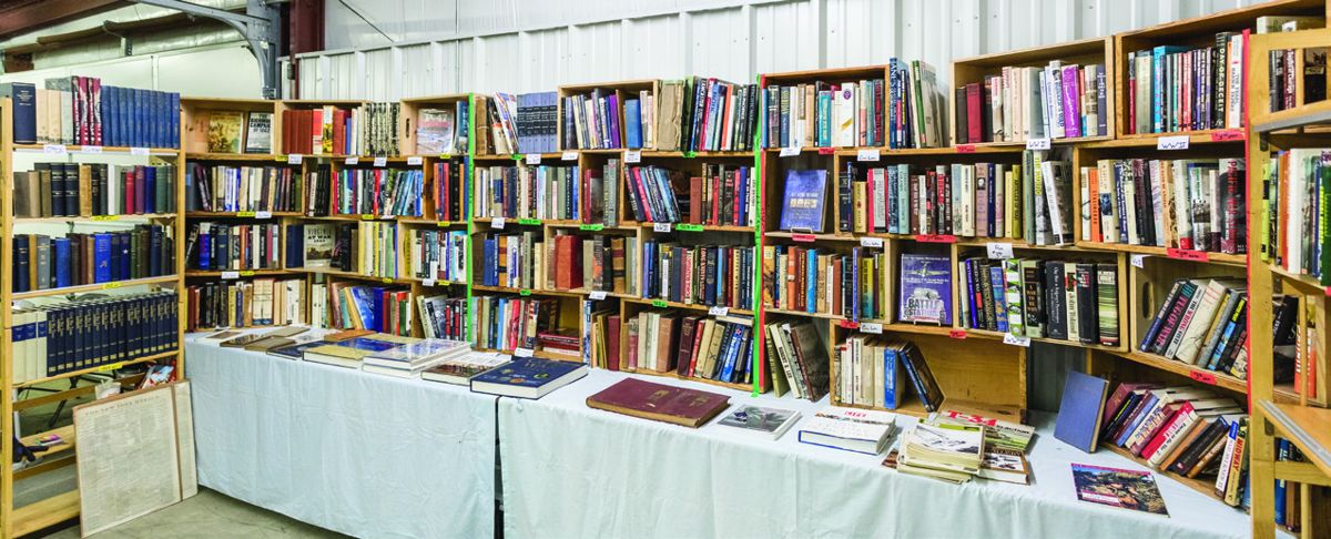 Just some of the Civil War books that were available. Courtesy Glover’s Bookery, Lexington, Ky.