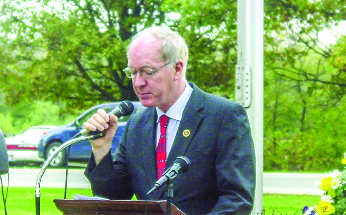 Congressman Bill Foster delivers remarks on the day’s significance.