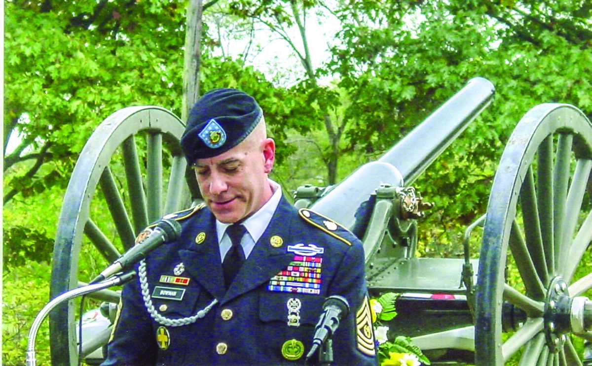 Illinois National Guard Command Sergeant Major Mark Bowman compares and contrasts Illinois’ Civil War veterans with today’s Ill. National Guard soldiers on active duty in Iraq and Afghanistan.