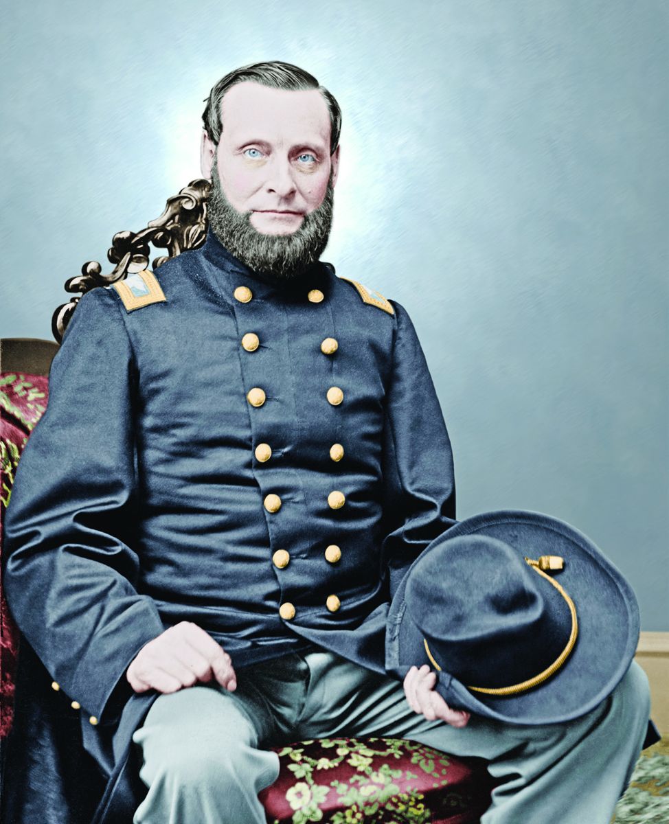 Col. Abel D. Streight, 51st Ind. Inf. USA; Colorization © 2012 civilwarincolor.com courtesy civilwarincolor.com/cwn (Library of Congress)