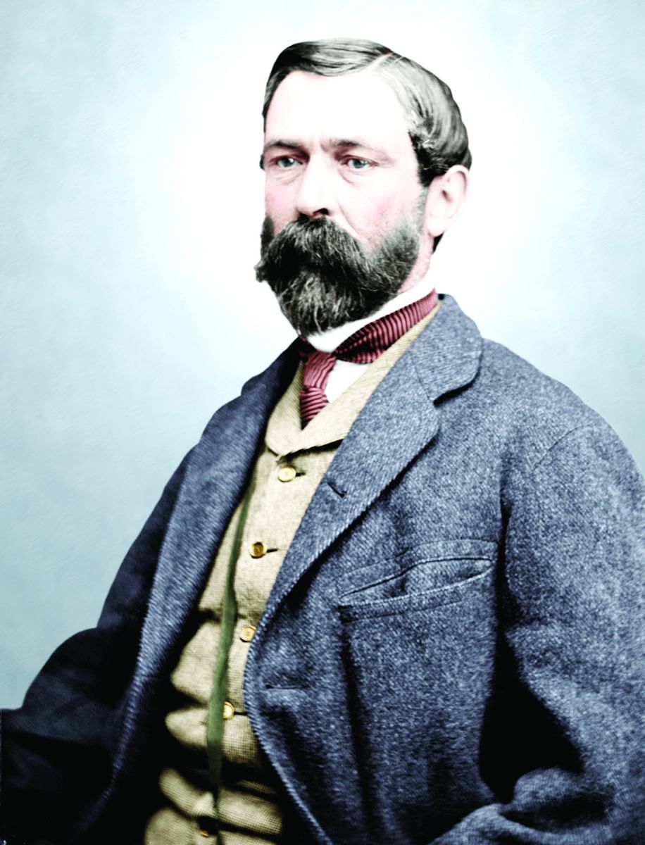 Maj. Gen. Richard Taylor, C.S.A. Colorization © 2017 civilwarincolor.com courtesy civilwarincolor.com/cwn (Library of Congress)