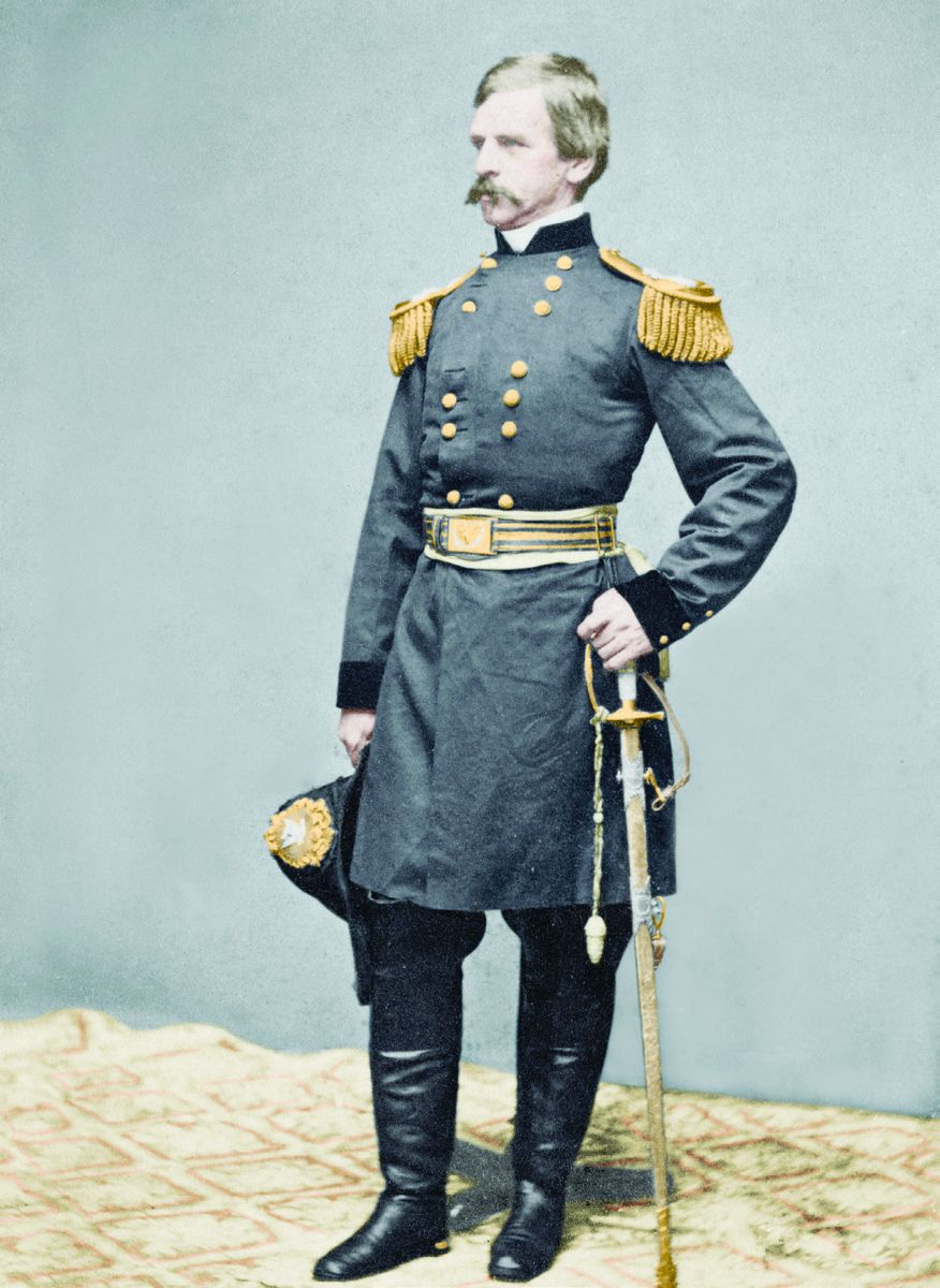 Maj. Gen. Nathaniel .P. Banks Colorization © 2016 civilwarincolor. com courtesy civilwarincolor.com/cwn (Library of Congress)