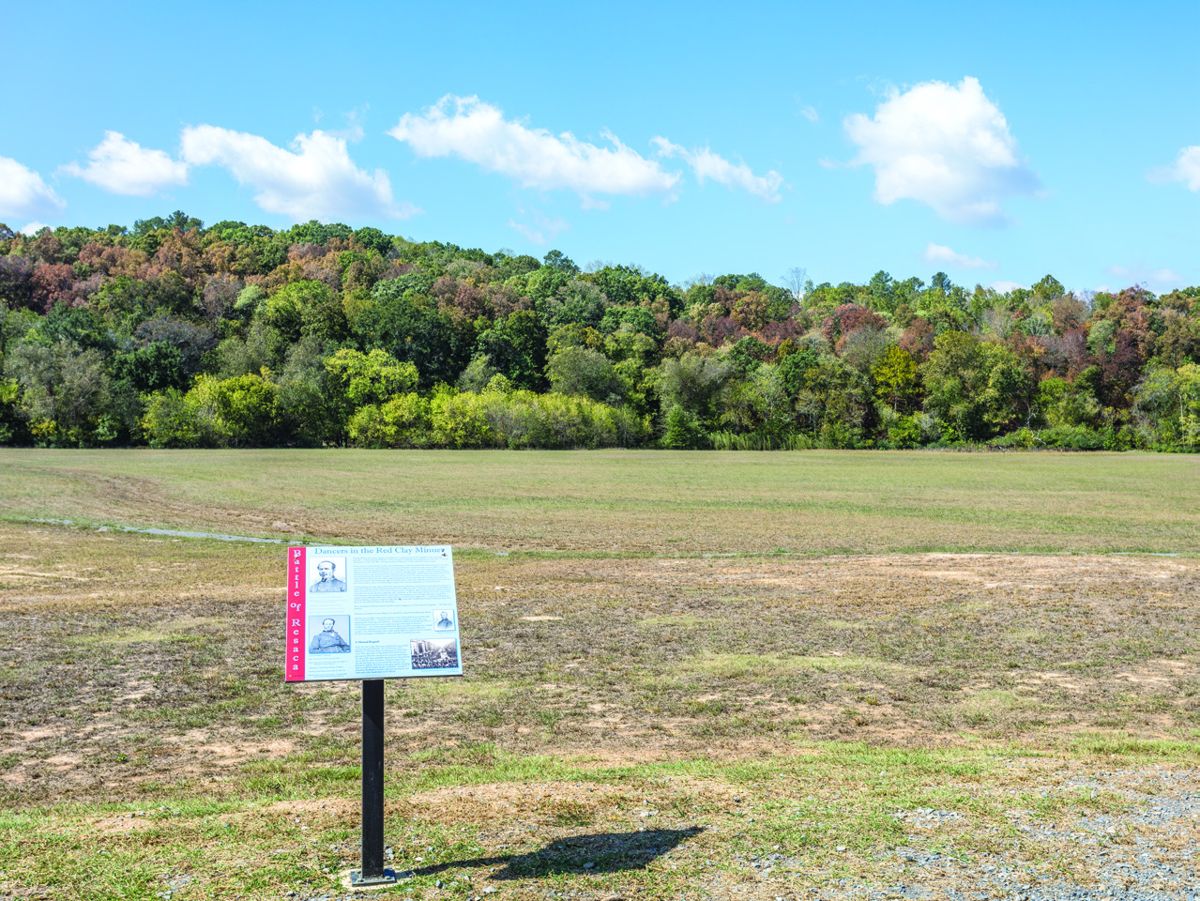 Current day photo of part of the Resaca battlefield. This portion was saved and is now part of the Resaca Battlefield Historic Site, a partnership of Georgia Department of Natural Resources and Gordon County.