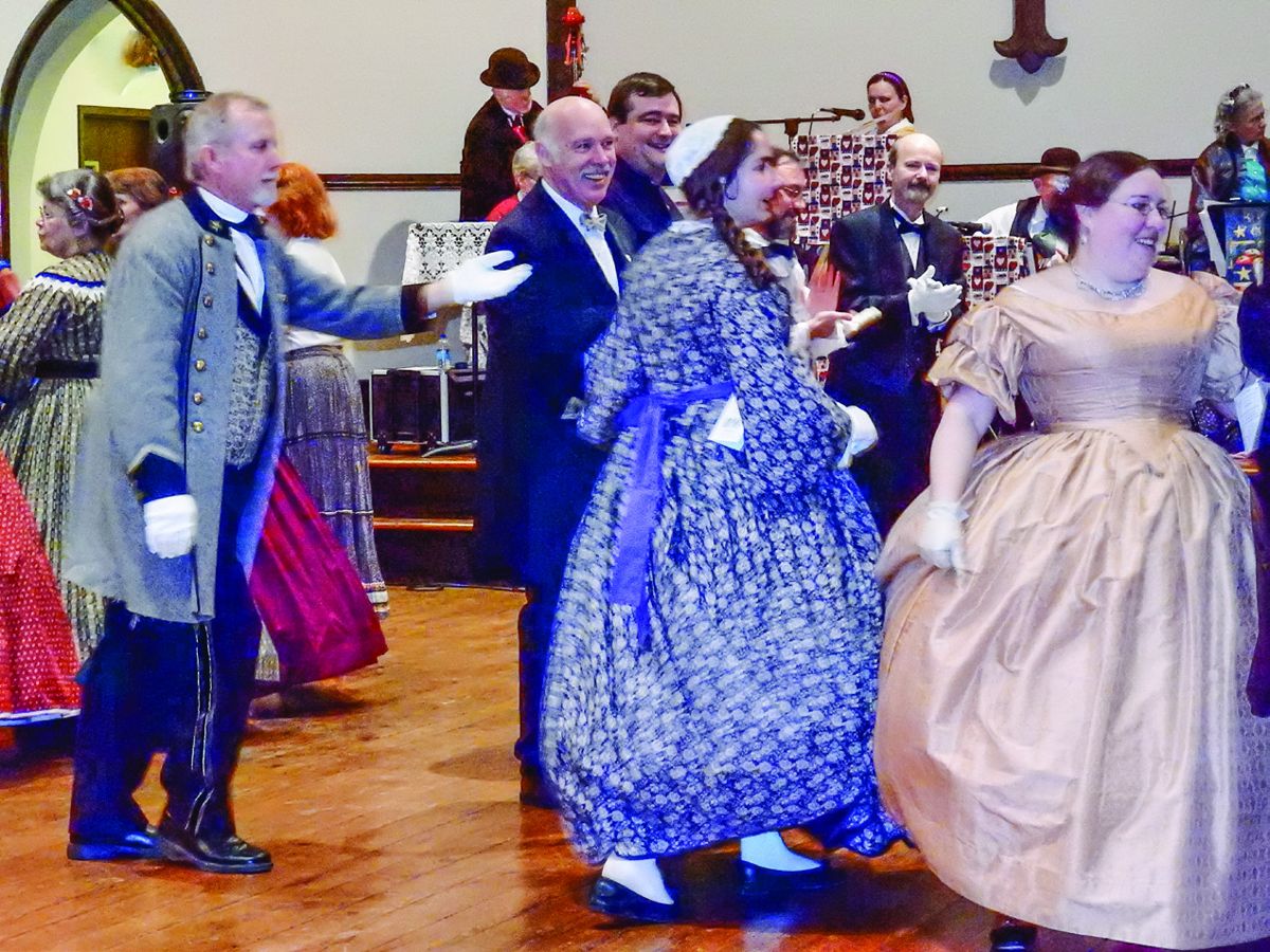 Everyone had a wonderful time dancing to period music played by the talented Shenandoah Valley Minstrels.