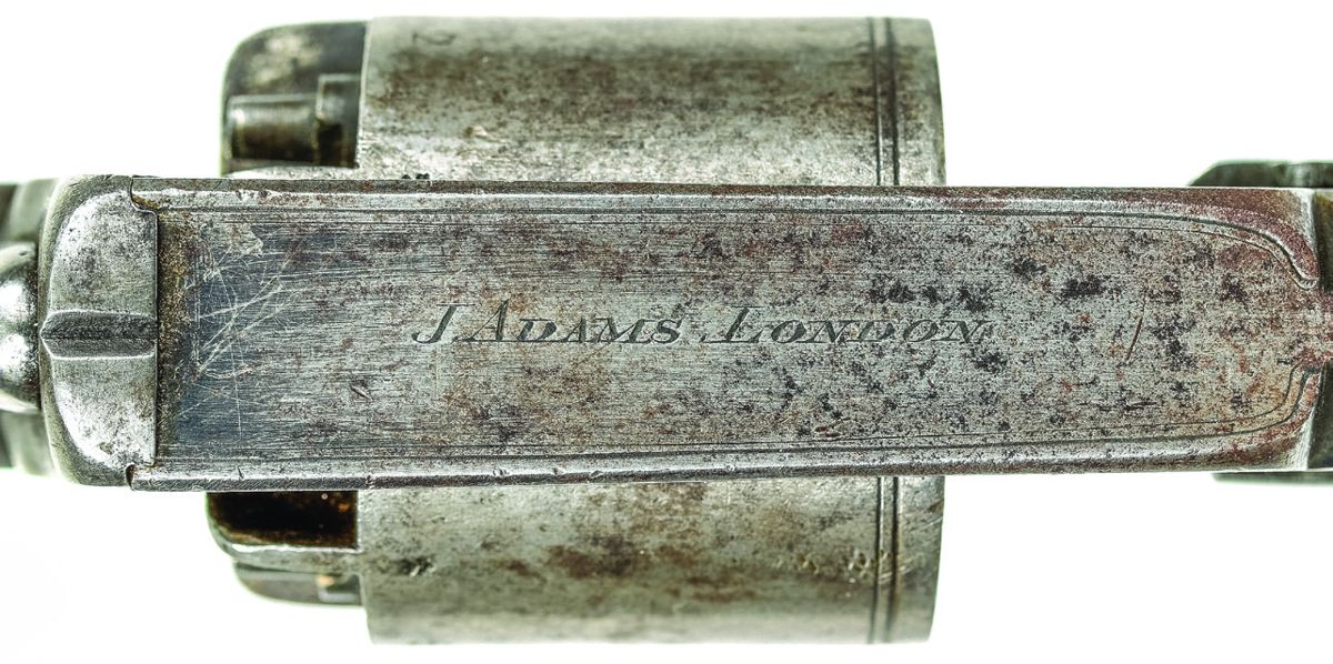 Top strap marking J ADAMS LONDON on #2444.