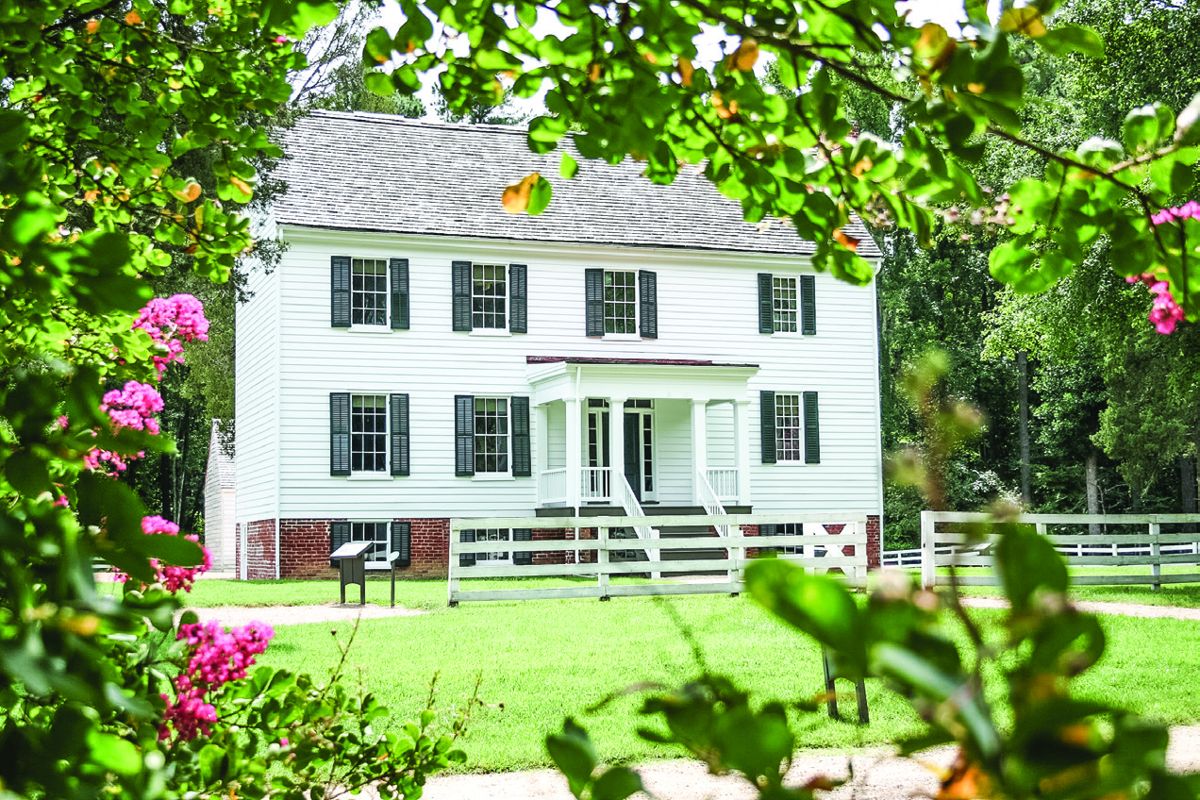 Tudor Hall during the springtime.