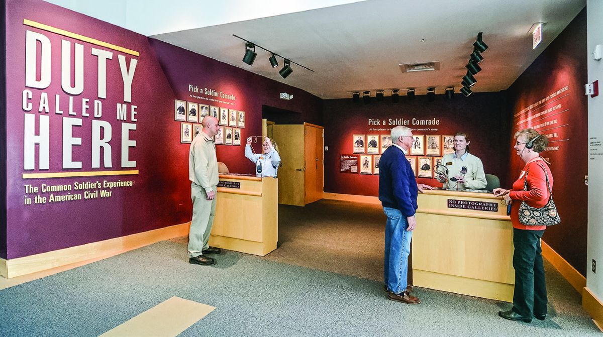 “Duty Called Me Here,” the main exhibit on the life of the common soldier inside The National Museum of the Civil War Soldier at Pamplin Historical Park.