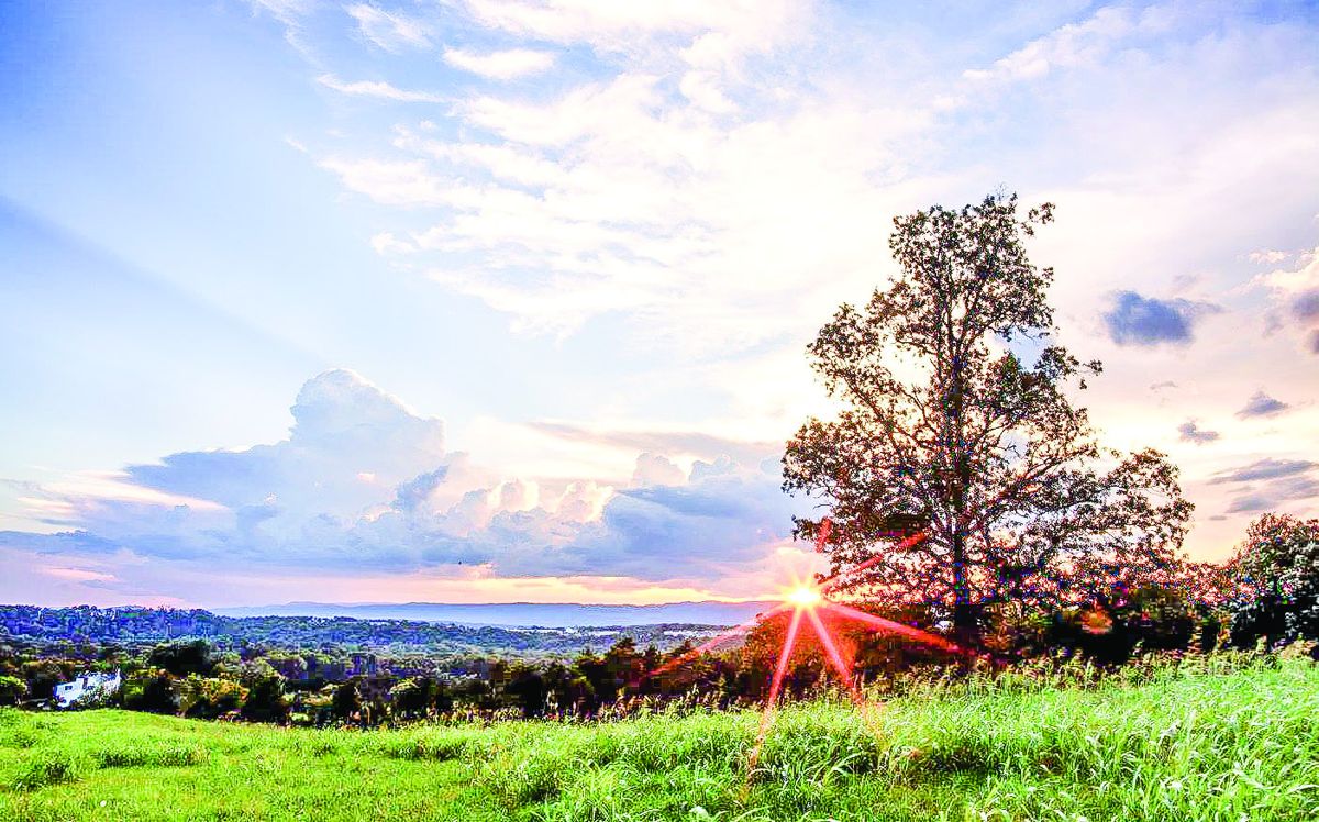 The sun rises over ground where the Army of the Shenandoah’s left flank (Thoburn’s division) faced Kershaw’s command on Cedar Creek battlefield. (NPS Photo-Buddy Secor)
